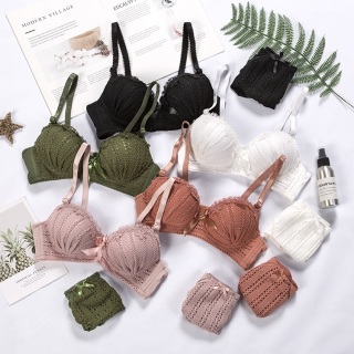 2 in 1 Bra and Pant set matching color lady underwear